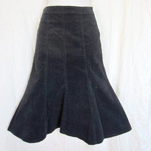 8-panel gore Velvet skirt for Teen girl, size 6 made in Canada